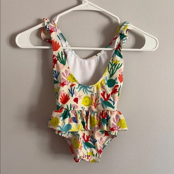 Mini Boden Colorful Sea Life 2-3T Swimsuit - Picture 2 of 5